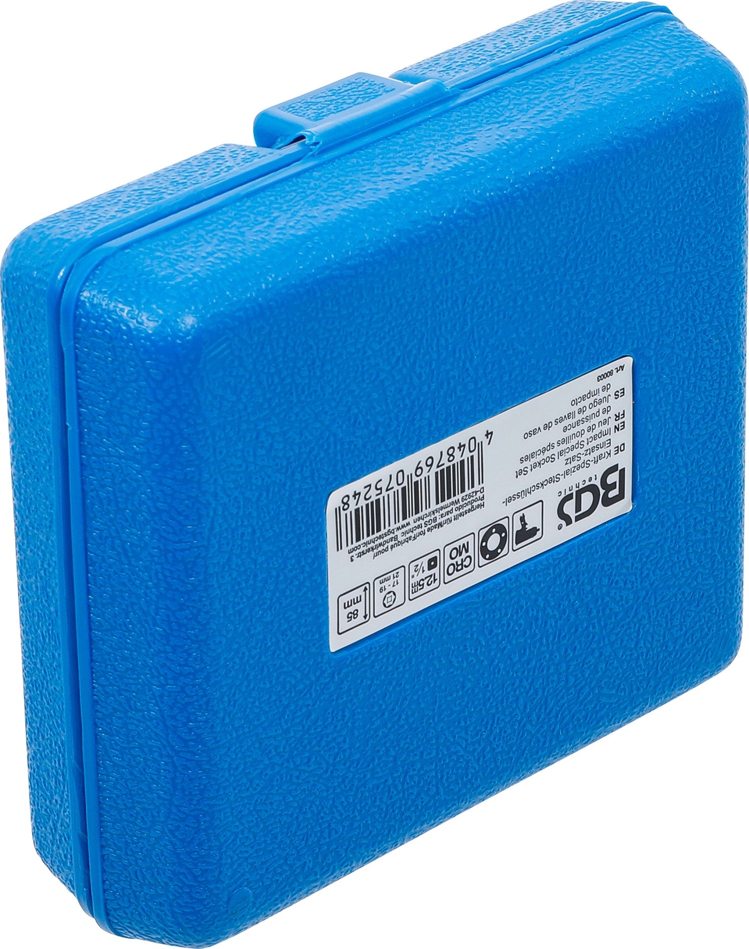 BGS 80003 Satz Kraft Spezial Steckschlüsseleinsätze Sechskant SW 17mm 19mm 21mm Antrieb 12,5mm (1/2")