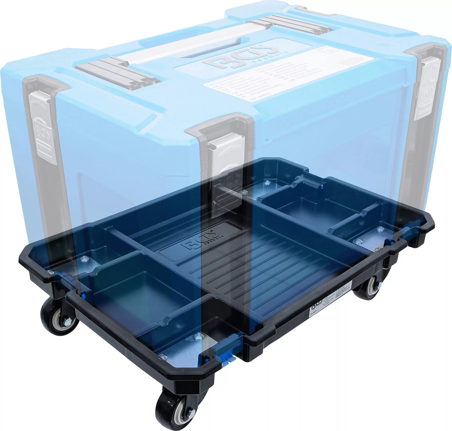 BGS 80014 Rollbrett für alle Systemkoffer Zubehör Systemkofferrollbrett
