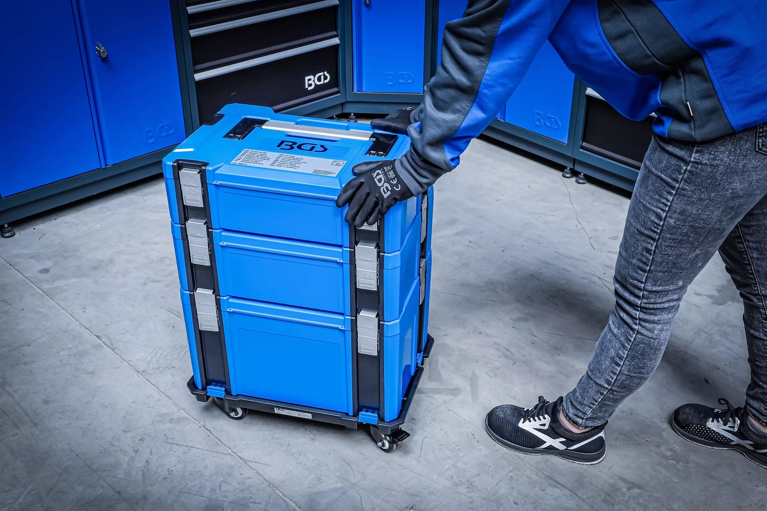 BGS 80014 Rollbrett für alle Systemkoffer Zubehör Systemkofferrollbrett