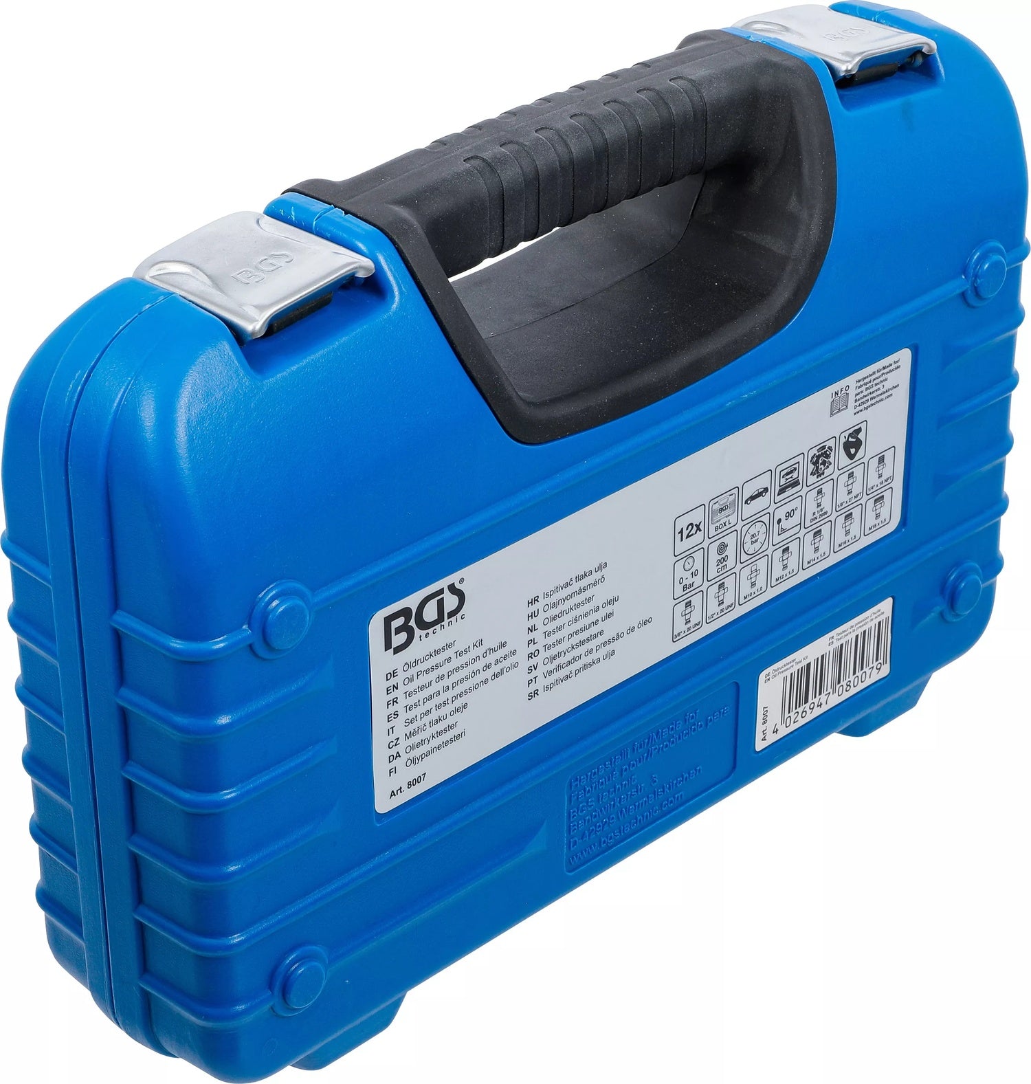 BGS 8007 Satz Öldrucktester 0 - 10 bar mit Adaptern im Koffer