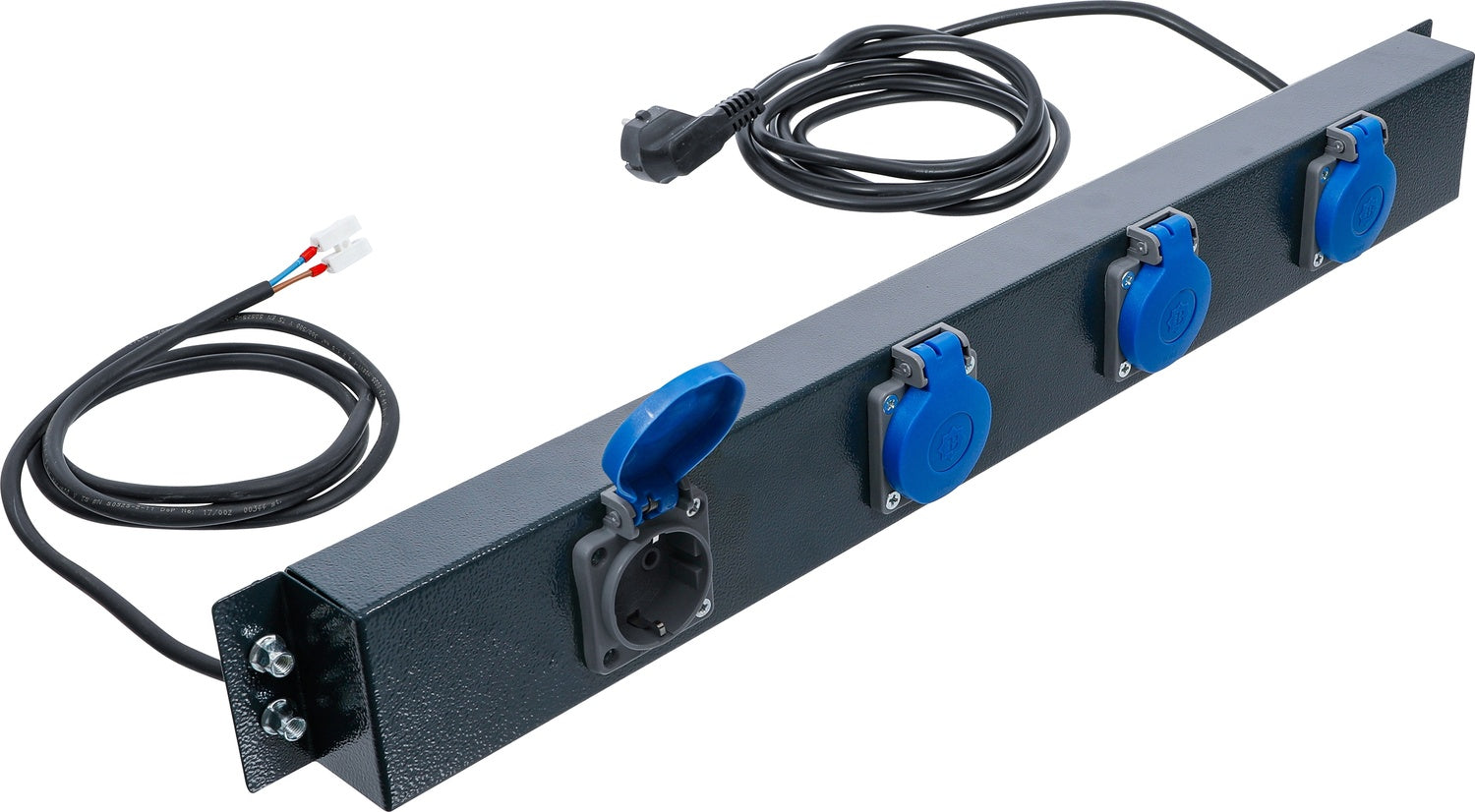 BGS DIY 80190 Netzversorgungsleiste 4-fach für Schrankwand System Steckdosenleiste