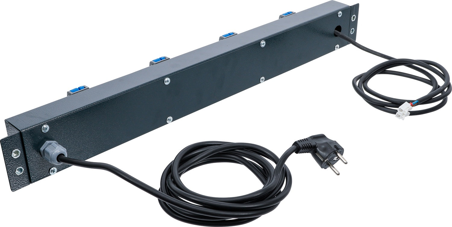 BGS DIY 80190 Netzversorgungsleiste 4-fach für Schrankwand System Steckdosenleiste