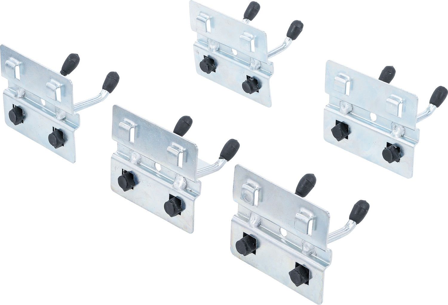 BGS DIY 80197 Satz Doppelhaken 40mm für Schrankwand System 5 teilig