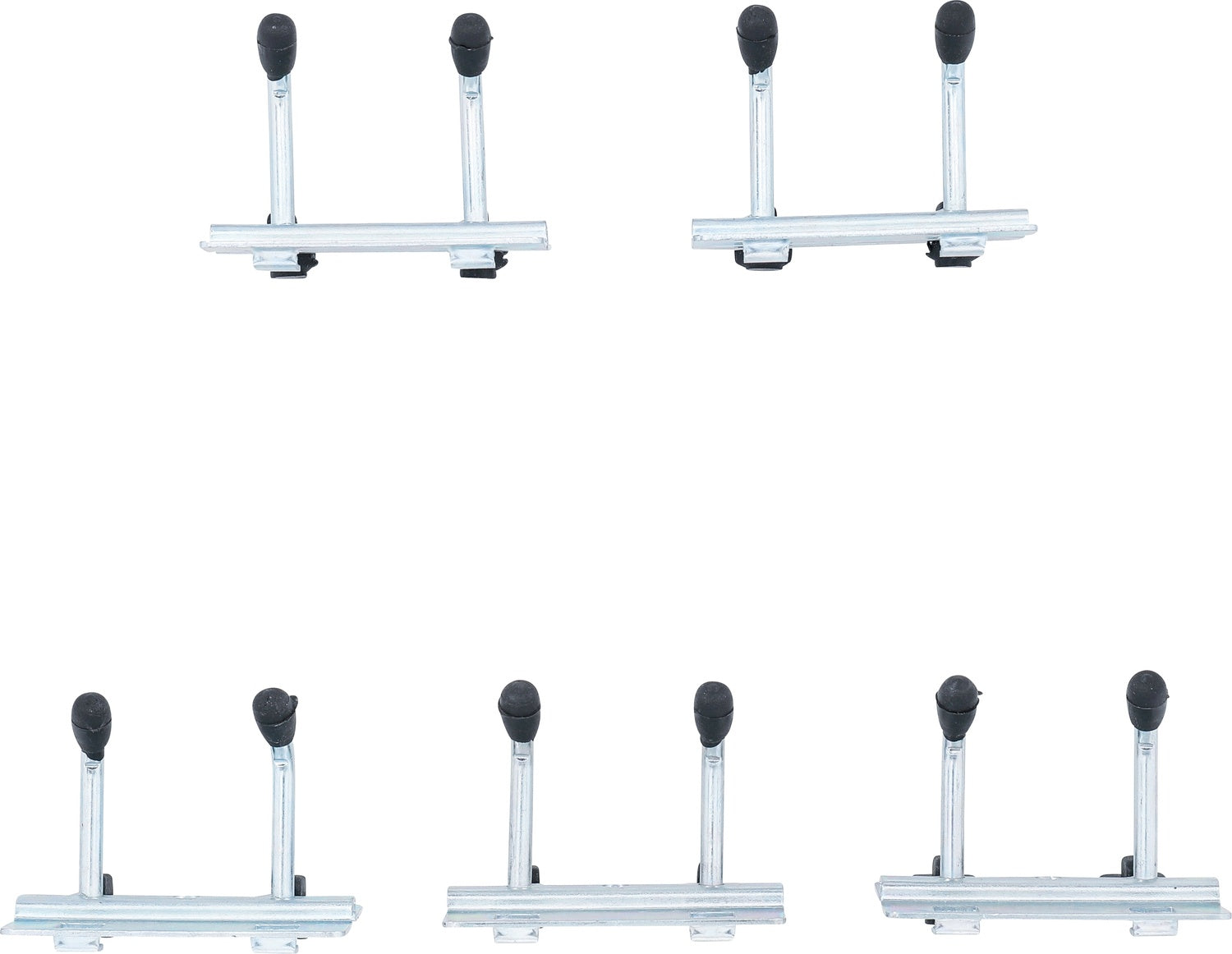 BGS DIY 80197 Satz Doppelhaken 40mm für Schrankwand System 5 teilig