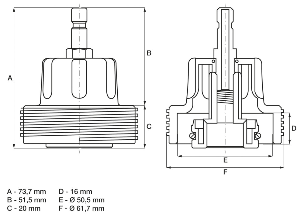 BGS 8027-23 Adapter Nr.23 für Artikel 8027 & 8098 für VAG
