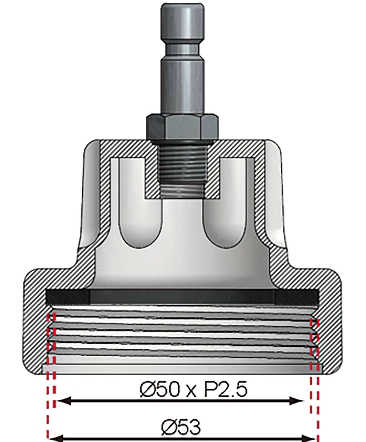 BGS 8027-6 Adapter Nummer 6 für Artikel 8027 8098 für Daewoo Ford Jaguar Jeep Land Rover Mercedes-Benz Pontiac Porsche Saab