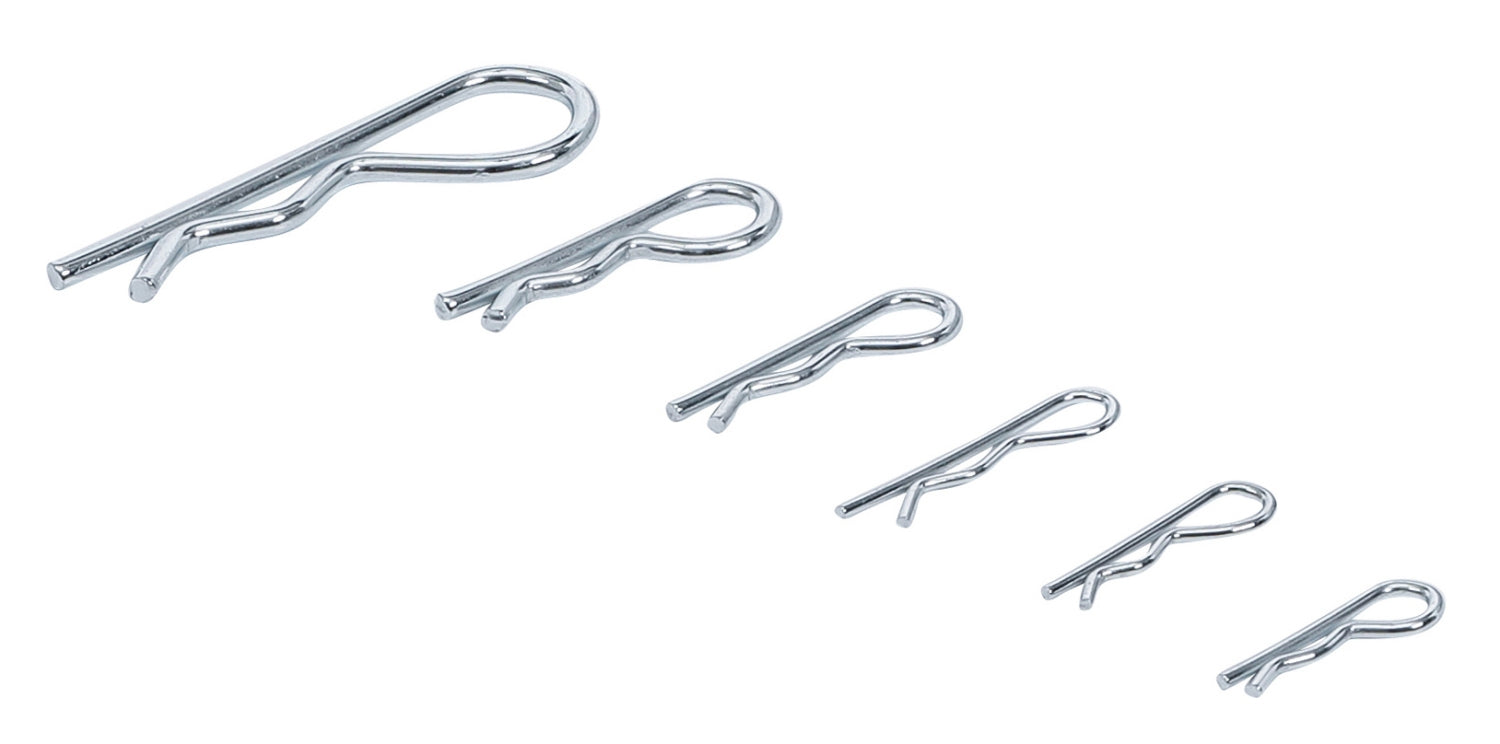 BGS 8043 Sortiment Federsplinte Federstecker Sicherungssplinte 150 teilig