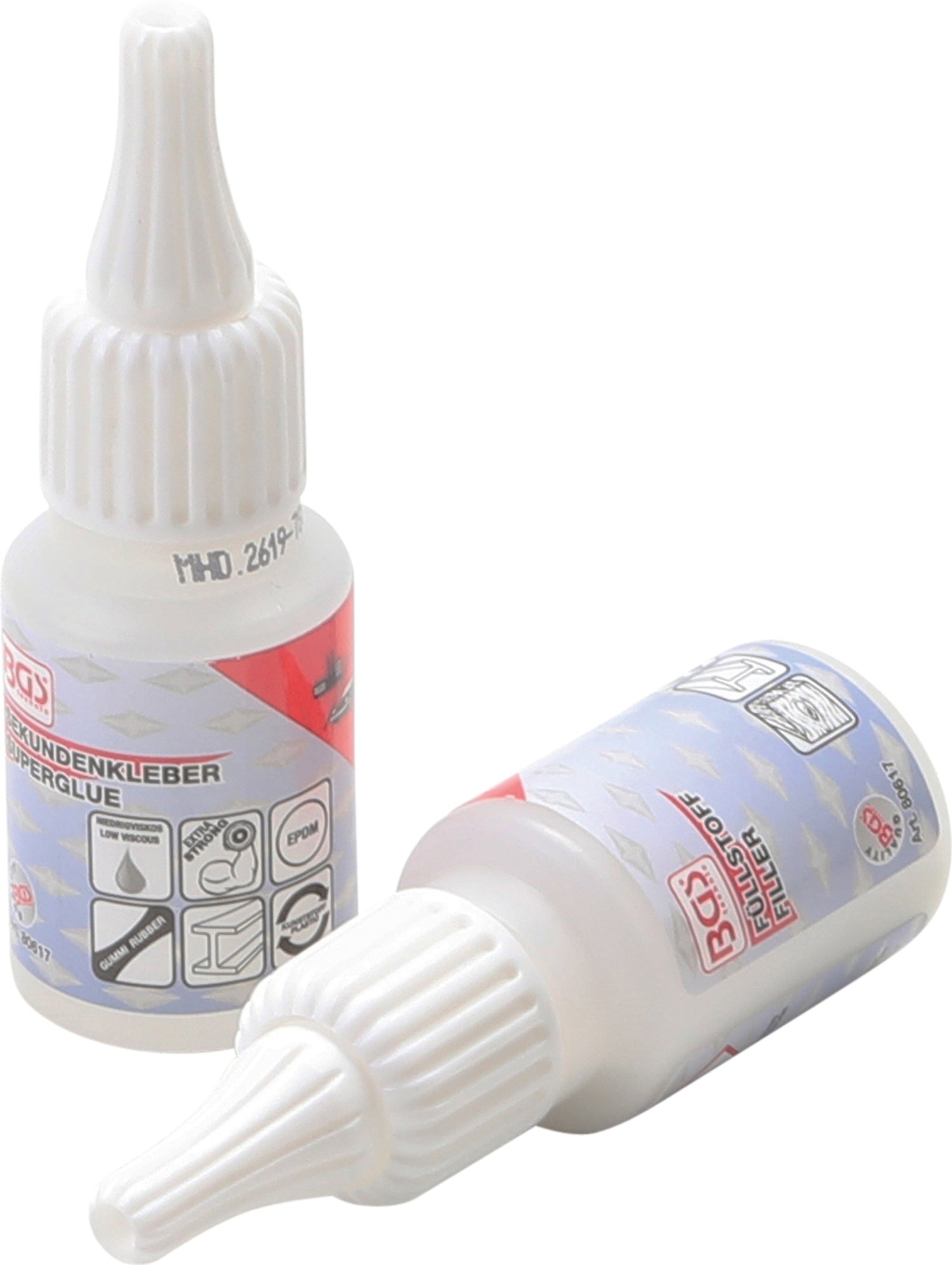 BGS 80617 Klebstoff Reparaturset 2-K Schweißnaht Industrieklebestoff 20gr / Granulat 20gr