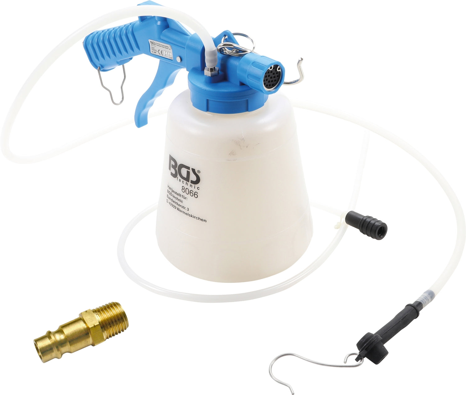 BGS 8066 Bremsenentlüfter / Entlüftungsgerät für Bremsen 1 Mann Gerät zum Bremsflüssigkeitswechsel