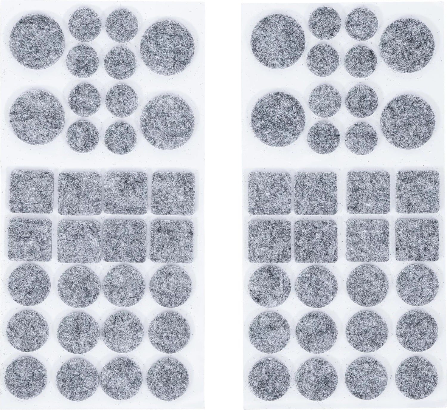 BGS DIY 80703 Satz Filzgleiter grau-meliert 64 teilig