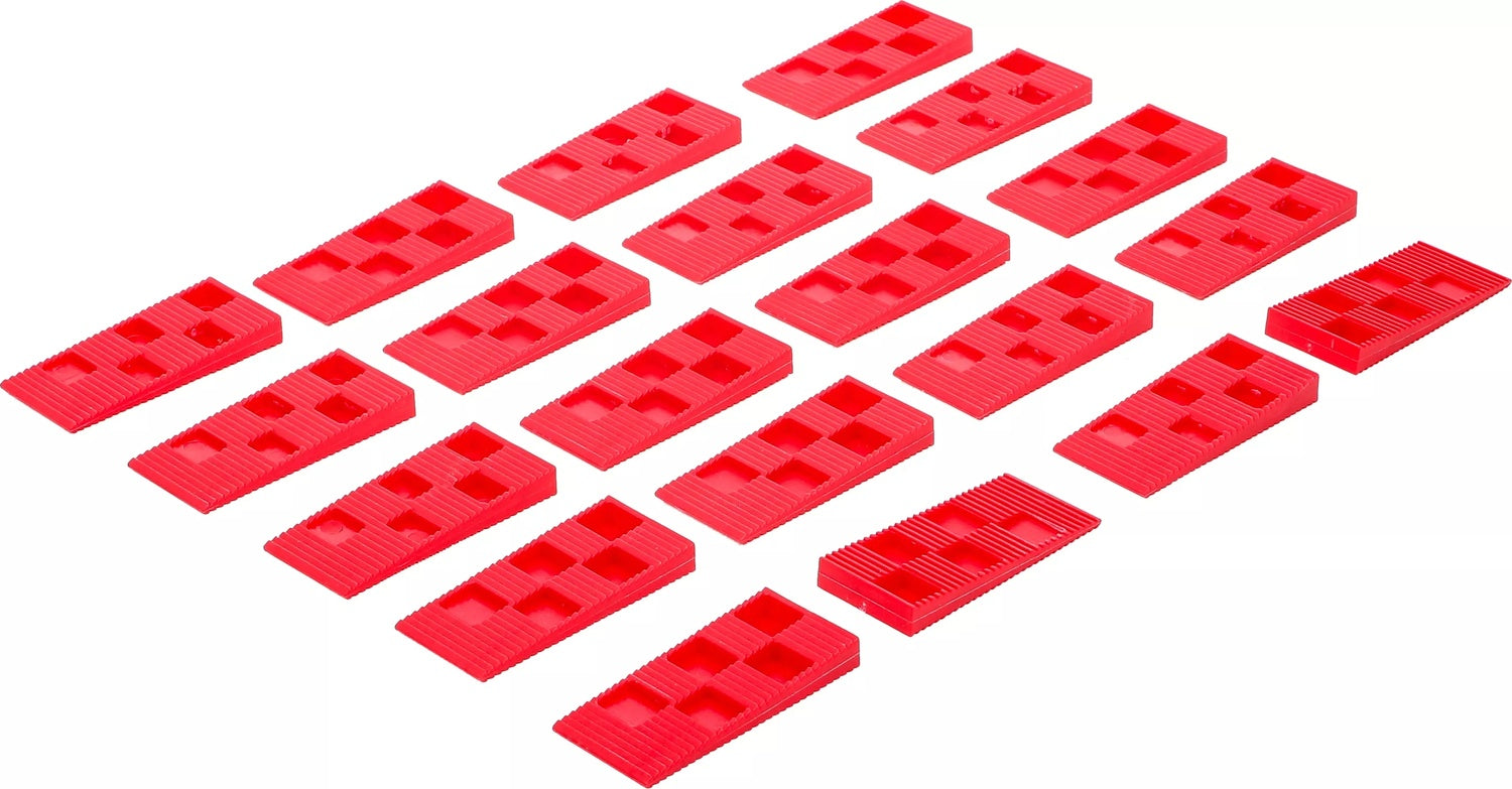 BGS DIY 80716 Satz Universal Montagekeile Unterlegkeile Kunststoff 20 teilig