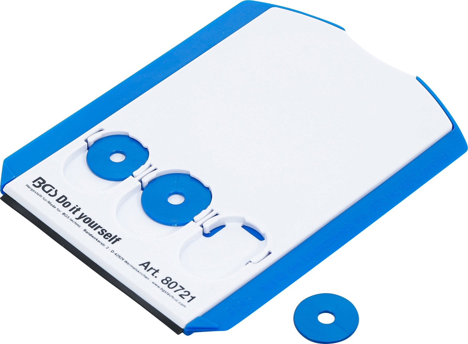 BGS DIY 80721 Parkscheibe mit Eiskratzer Gummilippe