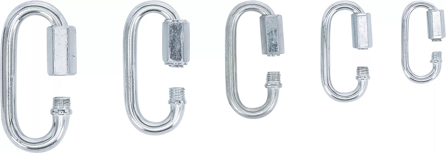 BGS 8078 Sortiment Schraubverschluss Karabinerhaken 20 teilig