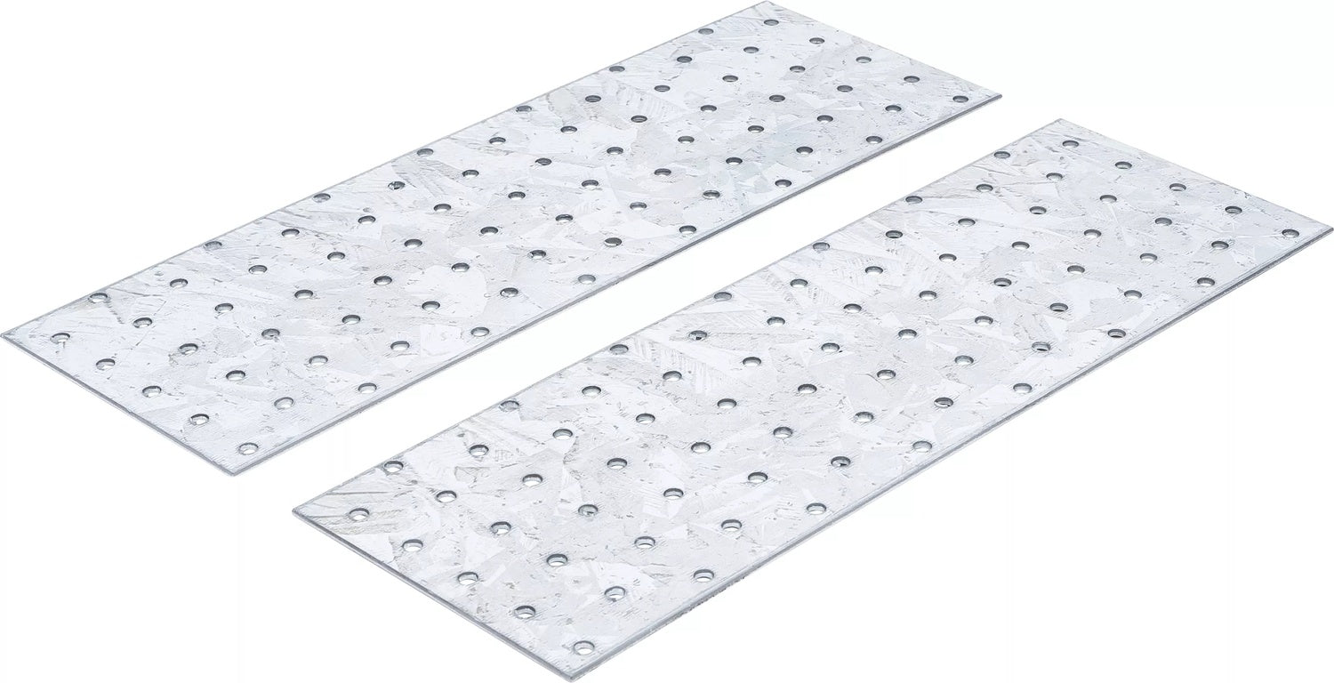 BGS DIY 80788 Stahl Lochplatte 300 x 100 x 2mm 2 teilig