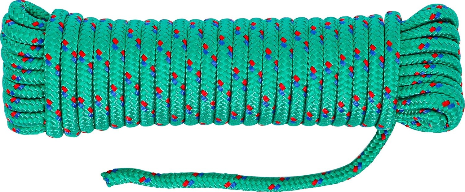 BGS DIY 80806 Kunststoffseil Allzweckseil Länge 10 Meter Ø6mm grün
