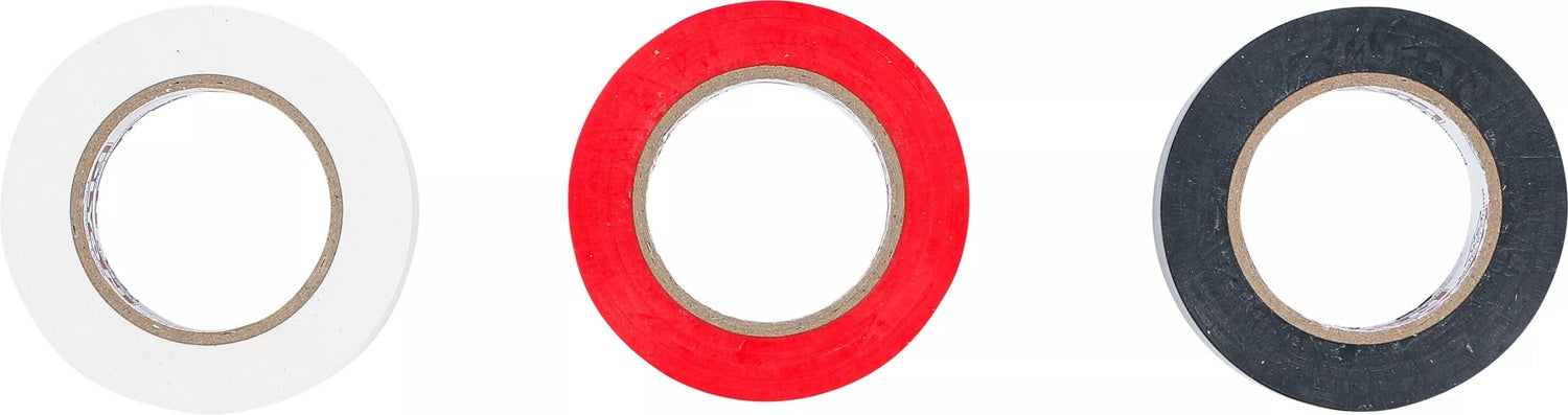 BGS 80834 Sortiment VDE Isolierband Länge 10 Meter 3 Rollen / Packung