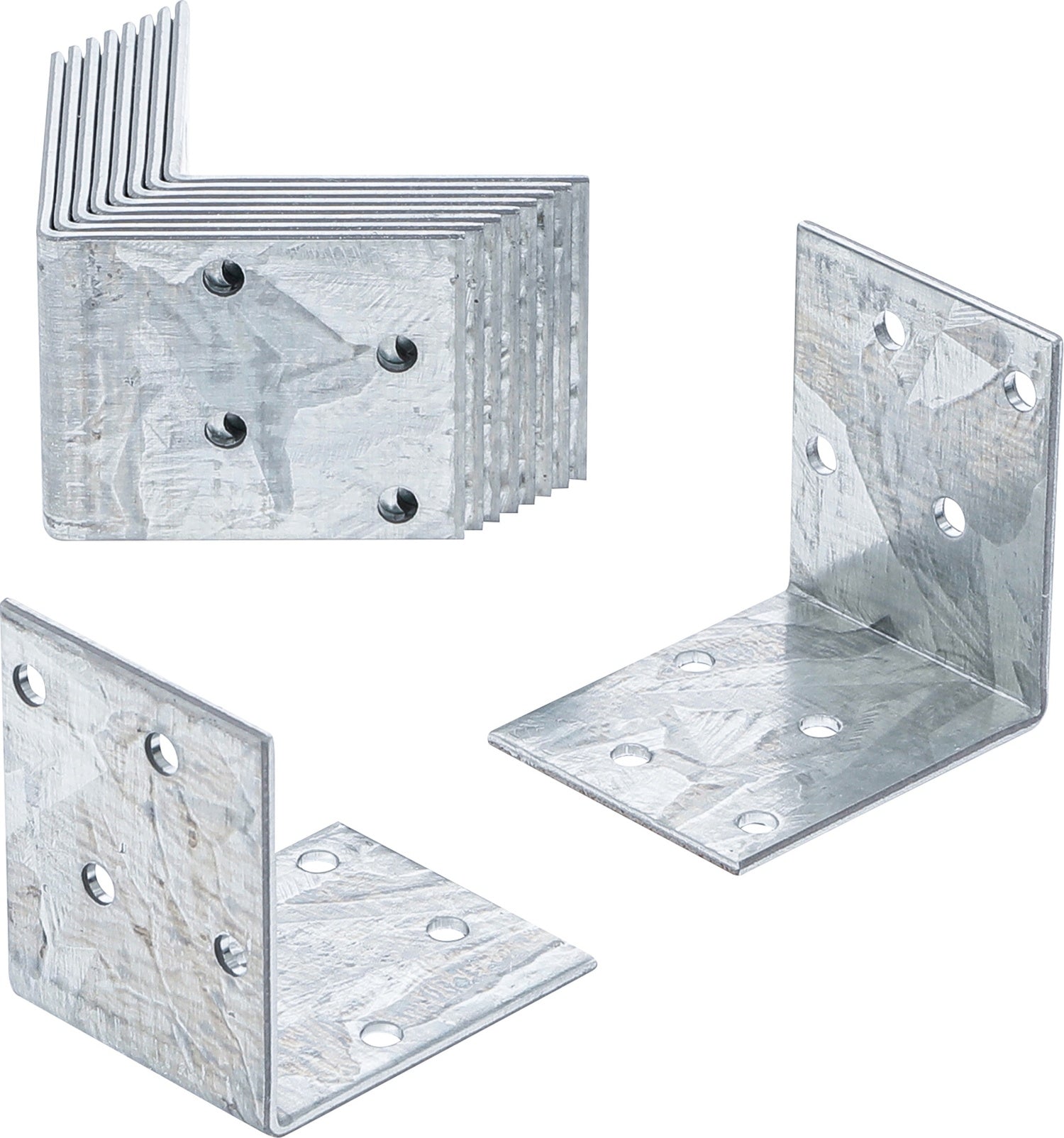 BGS DIY 80936 Satz Winkelverbinder 50 x 50 x 40mm 10 Stück