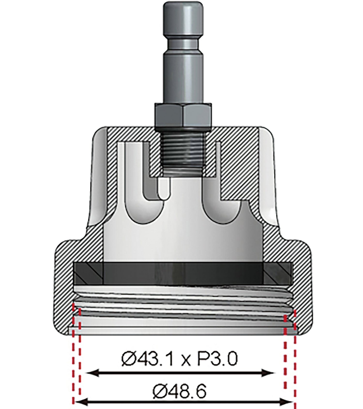 BGS 8098-20 Adapter Nummer 20 für Artikel 8027 8098 für Saab Ecopower