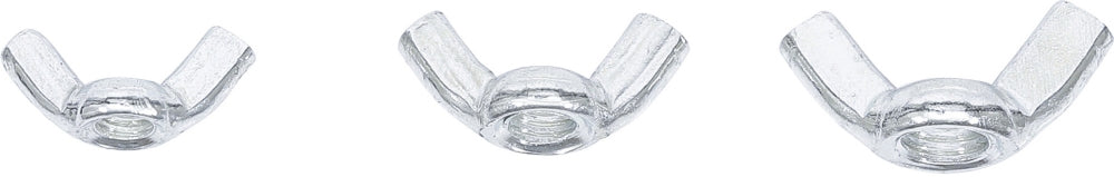 BGS 8133 Sortiment Flügelmuttern M5 M6 M8 75 teilig in Kunststoffbox