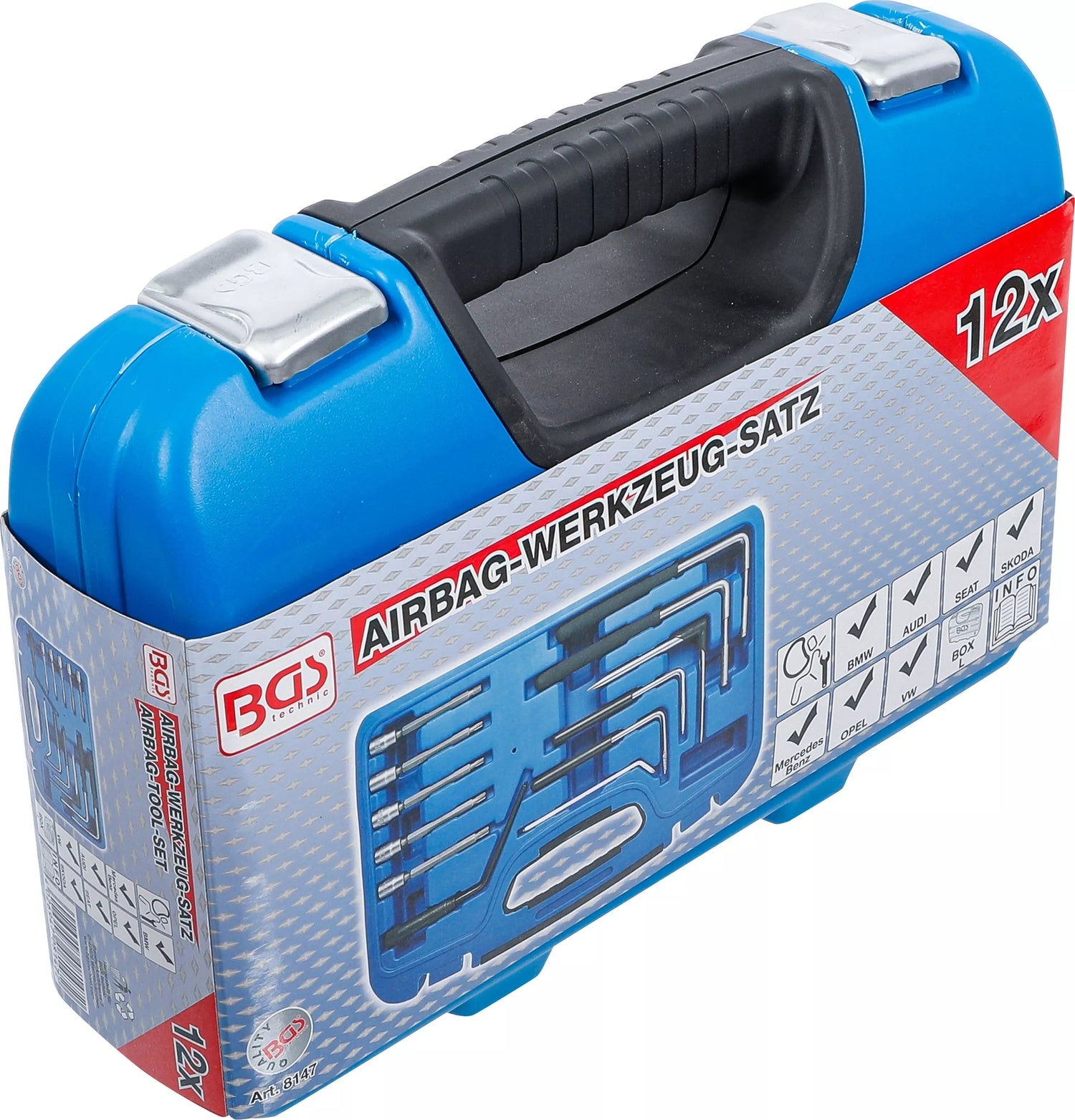 BGS 8147 Werkzeug Bitsatz Ausbau Einbau Airbags 12 teilig in Box