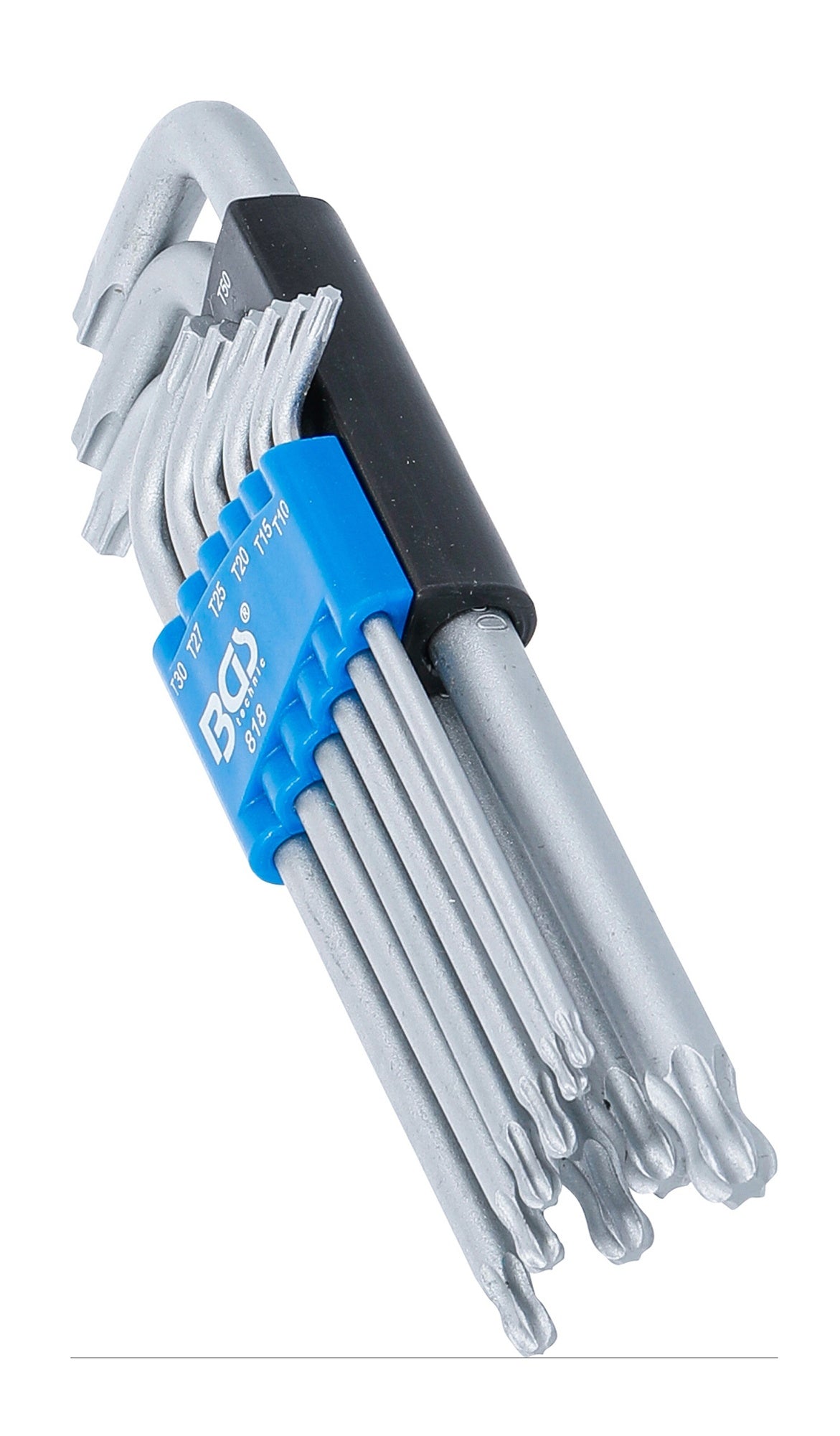 BGS 818 Satz Winkelschlüssel T-Profil (für Torx) mit Kugelkopf T10 - T50 mm 9 teilig