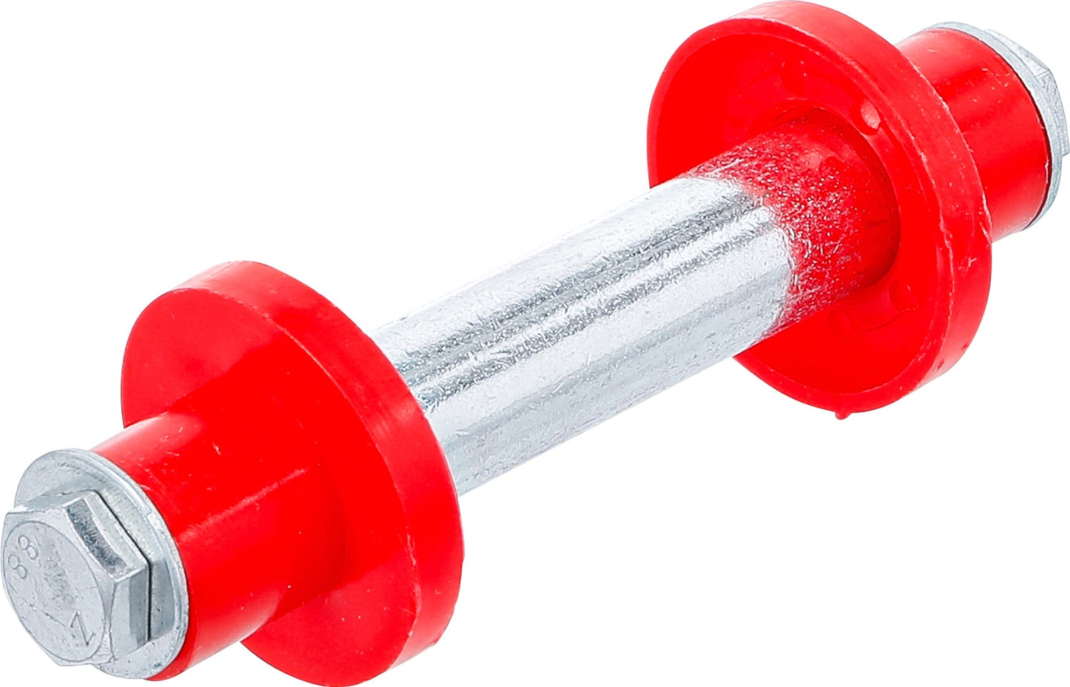 BGS DIY 81951 Achsensatz für Schubkarrenrad 128mm Ø20mm mit 2 Distanzhülsen