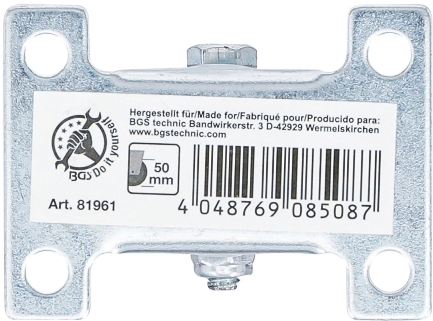 BGS DIY 81961 Bockrolle Gummi mit Anschraubsockel Ø 50mm