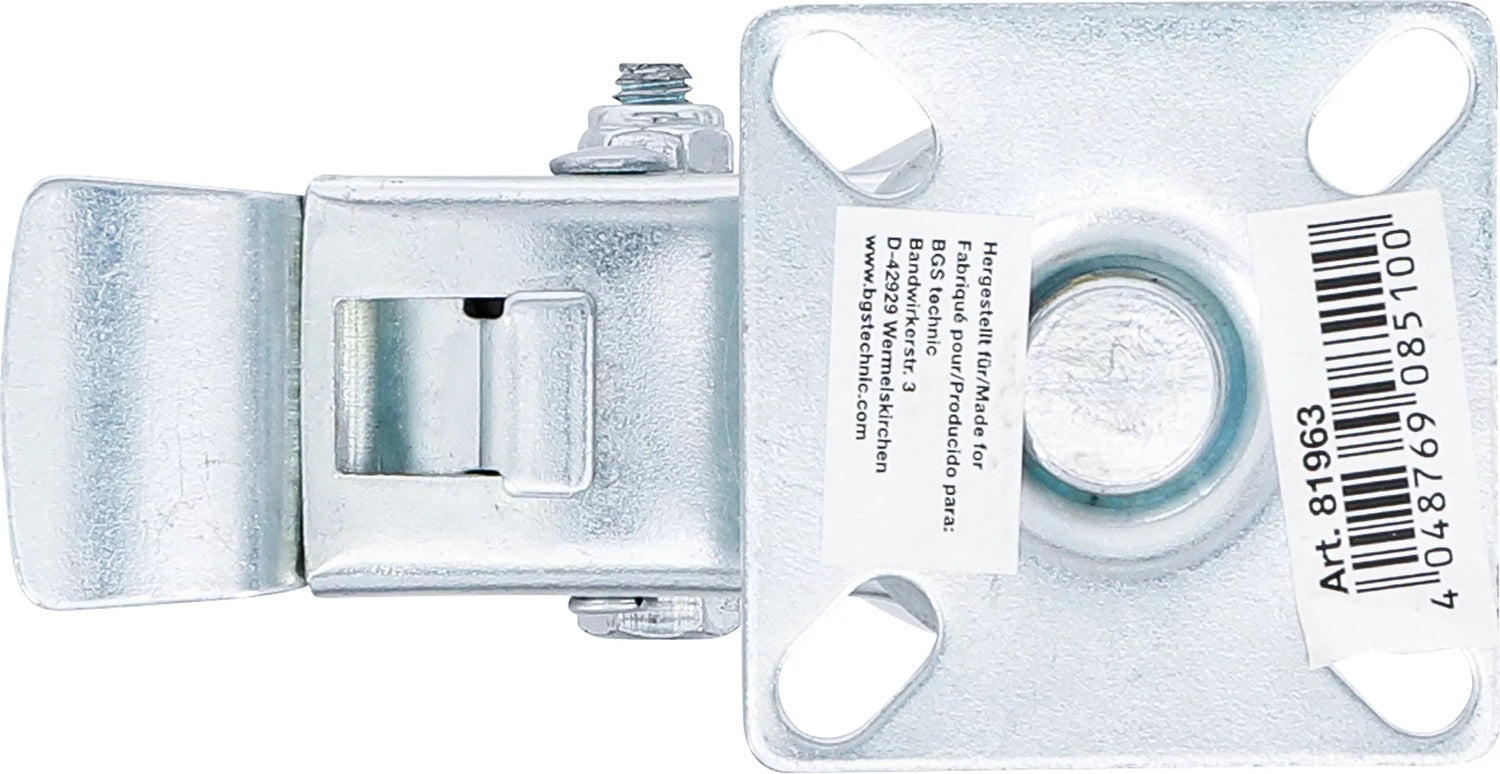 BGS DIY 81963 Bockrolle mit Bremse Gummi mit Anschraubsockel Ø 50mm