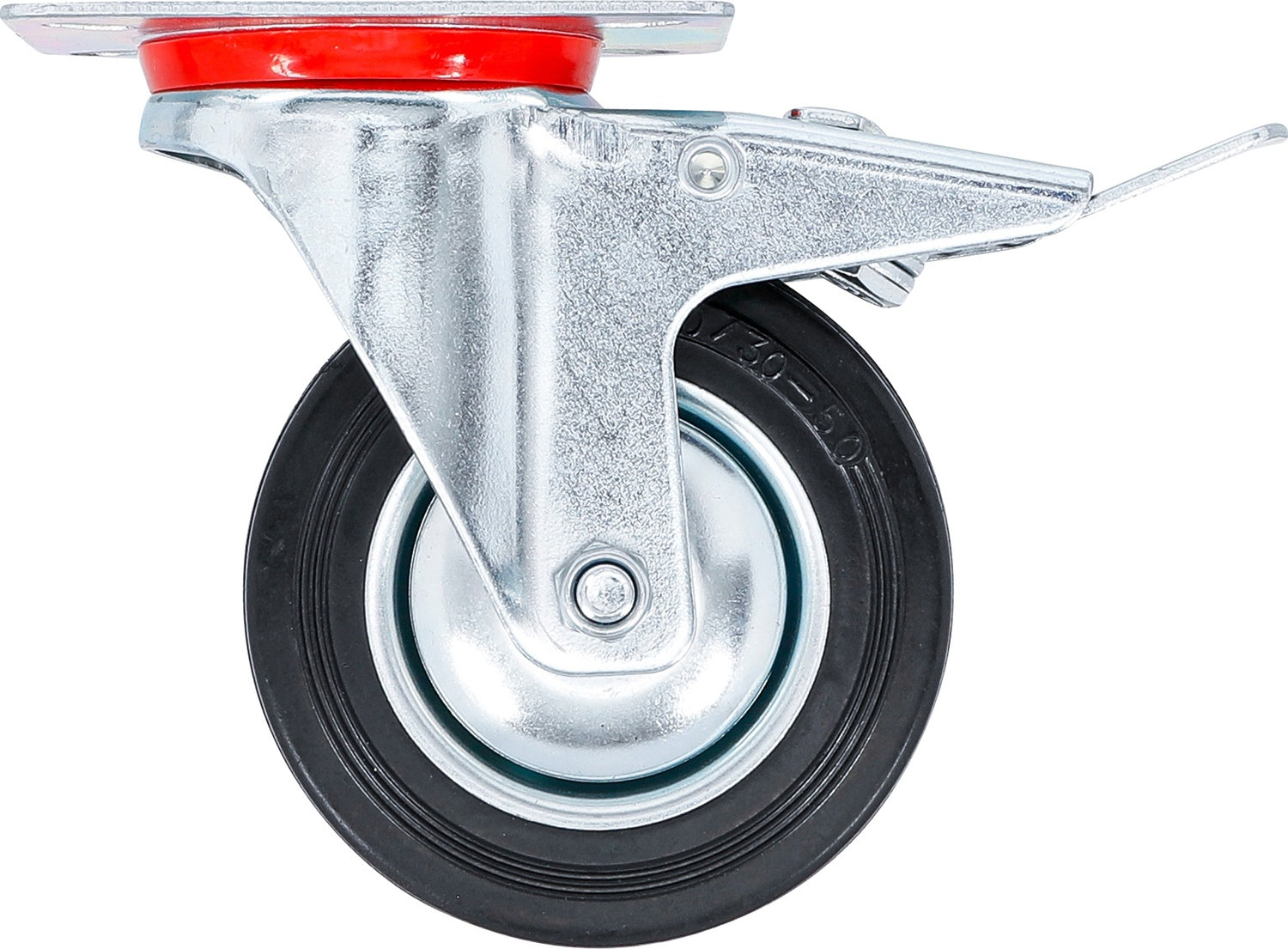 BGS DIY 81966 Lenkrolle mit Bremse Anschraubsockel Ø100mm