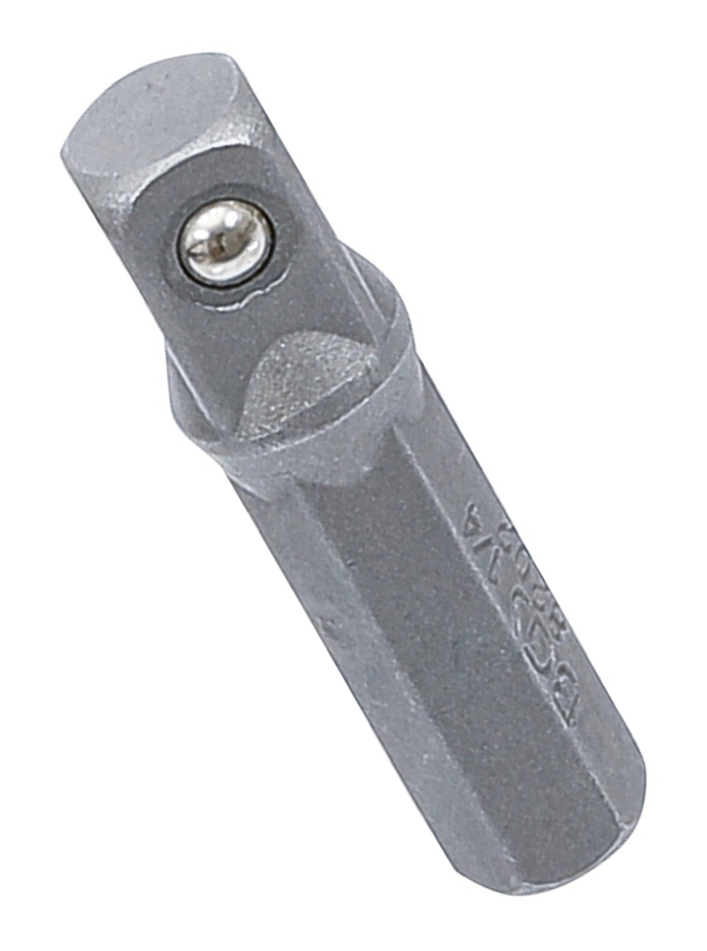 BGS 8202 Bitknarren Adapter Außensechskant 6,3mm (1/4") - Außenvierkant 6,3mm (1/4")