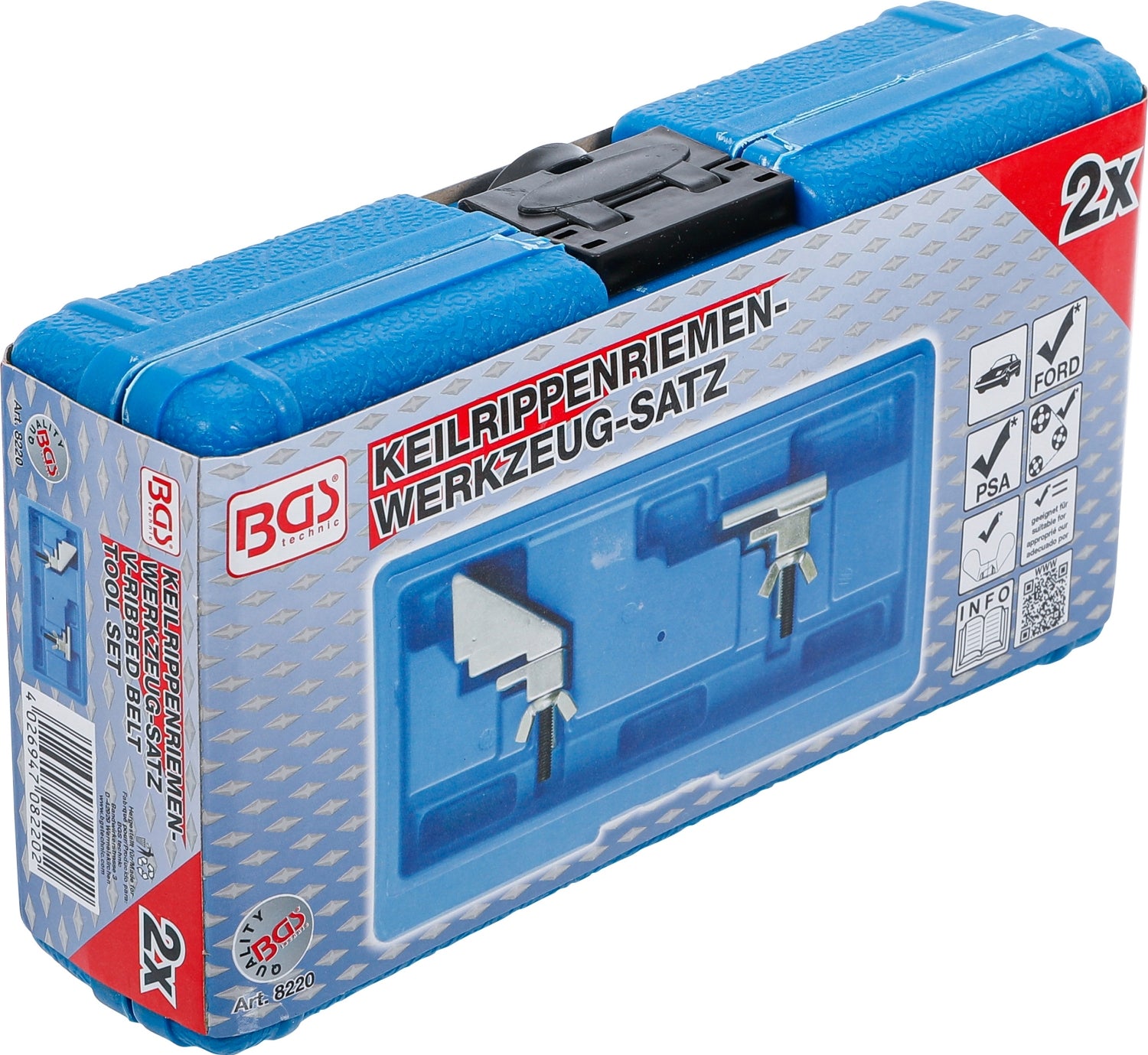 BGS 8220 Satz Werkzeug für Keilrippenriemen 2 teilig