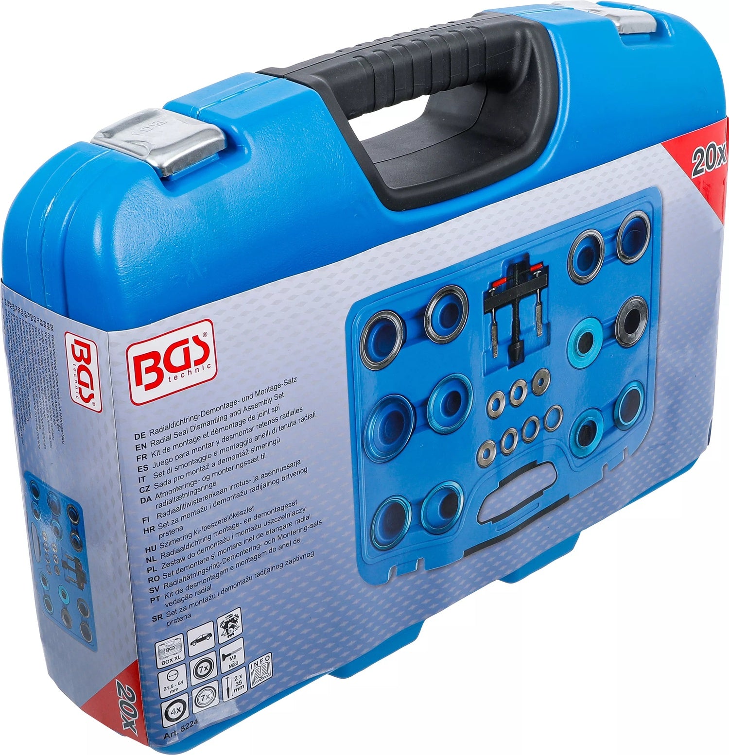 BGS 8224 Satz Werkzeug zur Demontage und Montage von Radialdichtringen