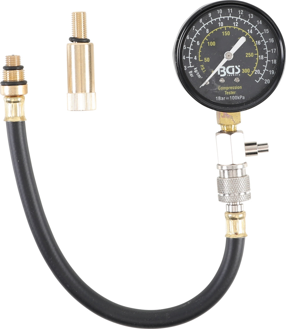 BGS 8235 Kompressionstester mit Adapter auf M10 und M14