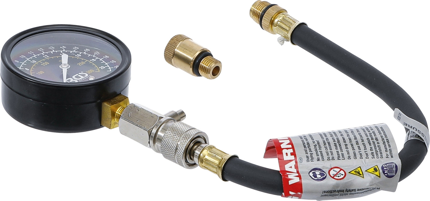 BGS 8236 Kompressionstester mit Adapter auf M12 + M14