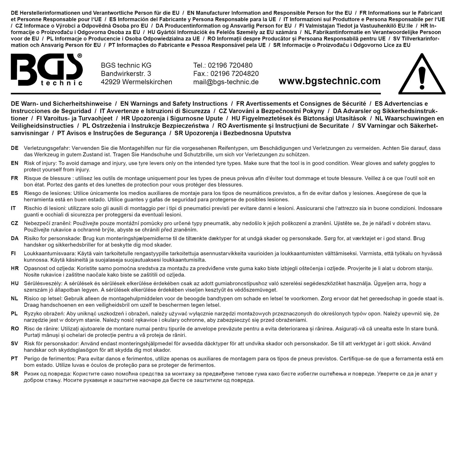 BGS 8257 Werkzeug zum Lösen von Kappen auf Radmuttern