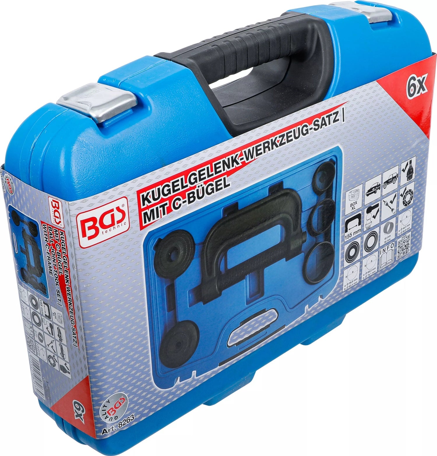 BGS 8263 Satz Werkzeug für Kugelgelenke mit C-Bügel