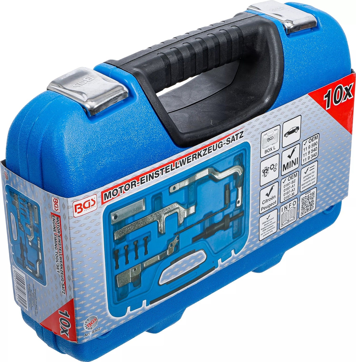 BGS 8302 BMW Satz Einstellwerkzeug für Motor Mini PSA 10-teilig