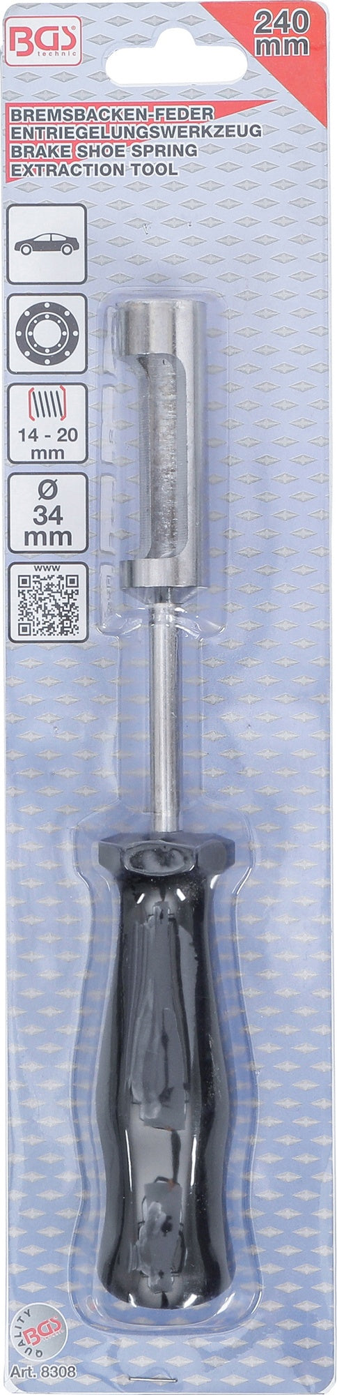 BGS 8308 Entriegelungswerkzeug für Bremsbackenfeder