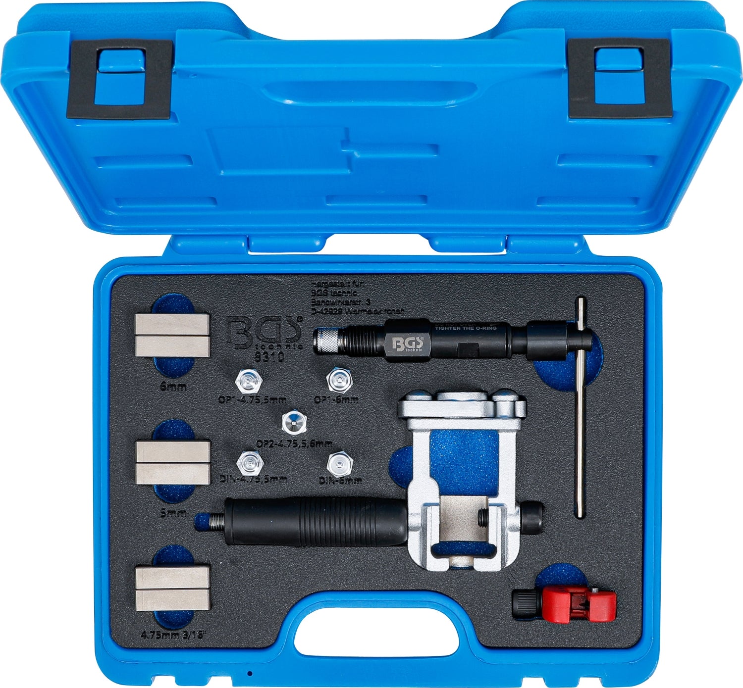 BGS 8310 Hydraulisches Bördelgerät inklusive Rohrschneider mit Entgrater