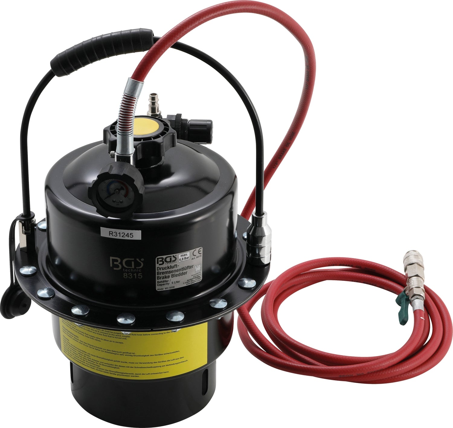 BGS 8315 Druckluft Bremsenentlüfter 0-3 bar