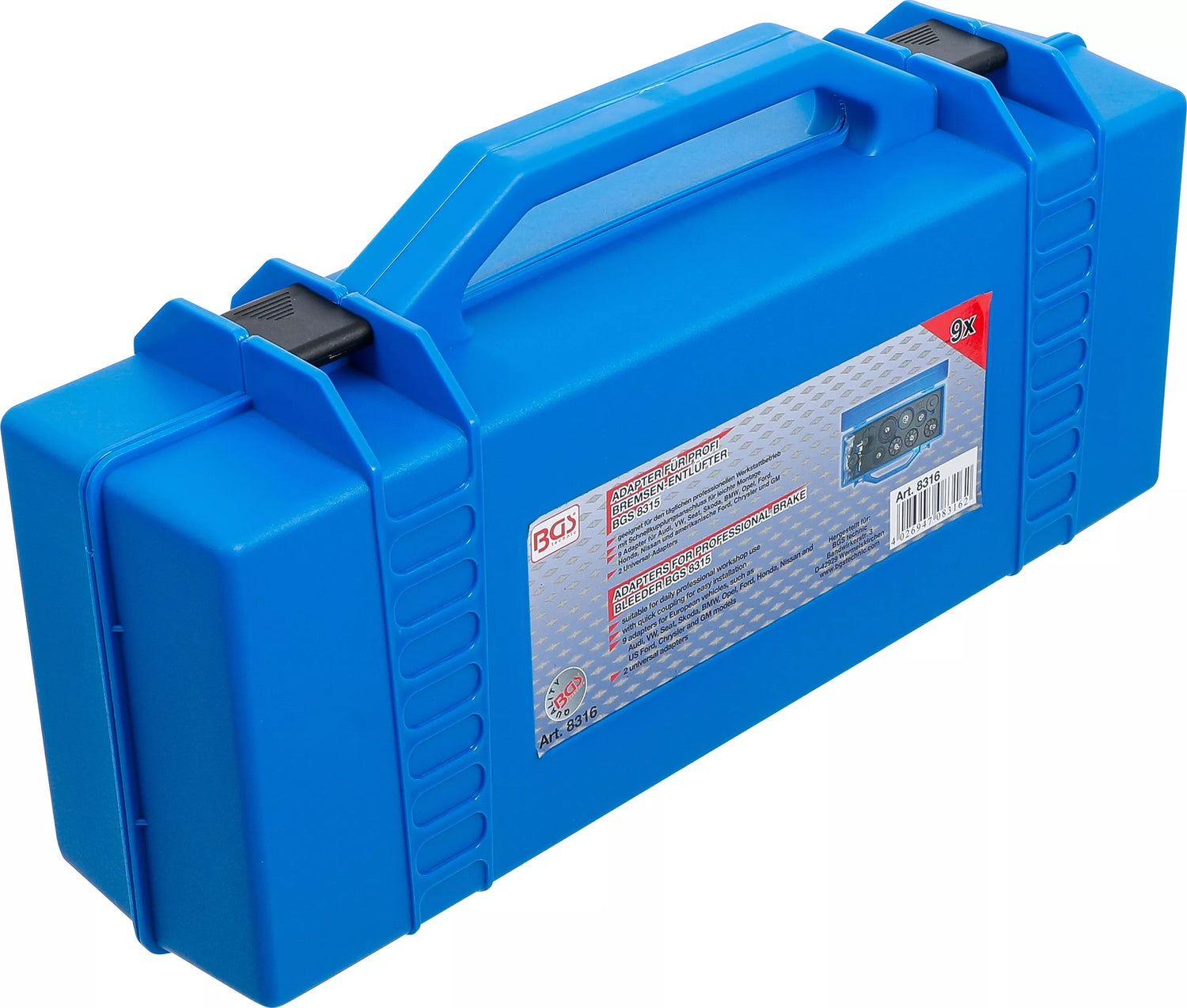 BGS 8316 Satz Adapter für Artikel 8315 für Audi BMW Ford Honda Nissan Opel VW