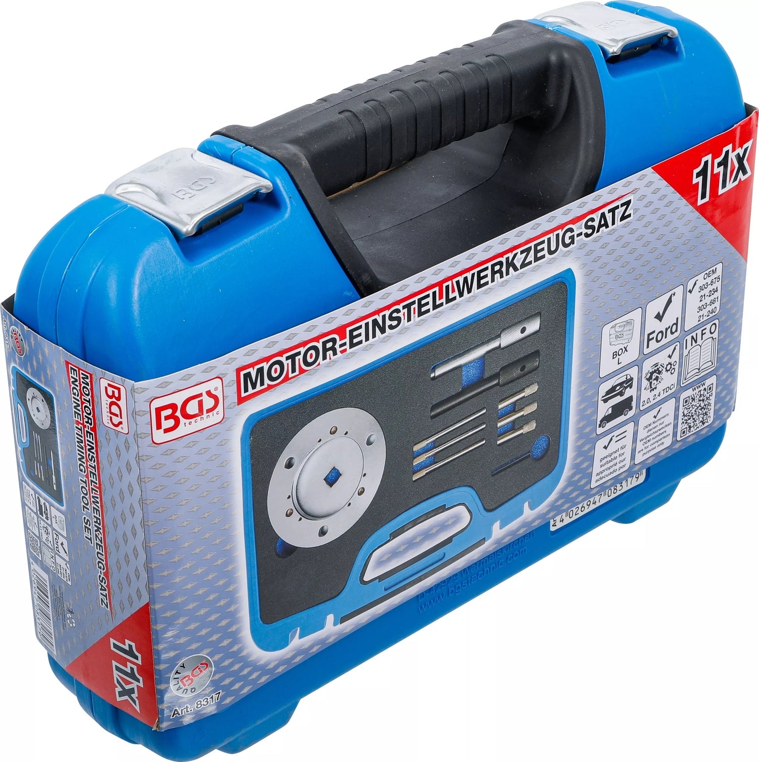 BGS 8317 Satz Einstellwerkzeug für Motor Ford 2.0L, 2.4L TDCi, TDDi