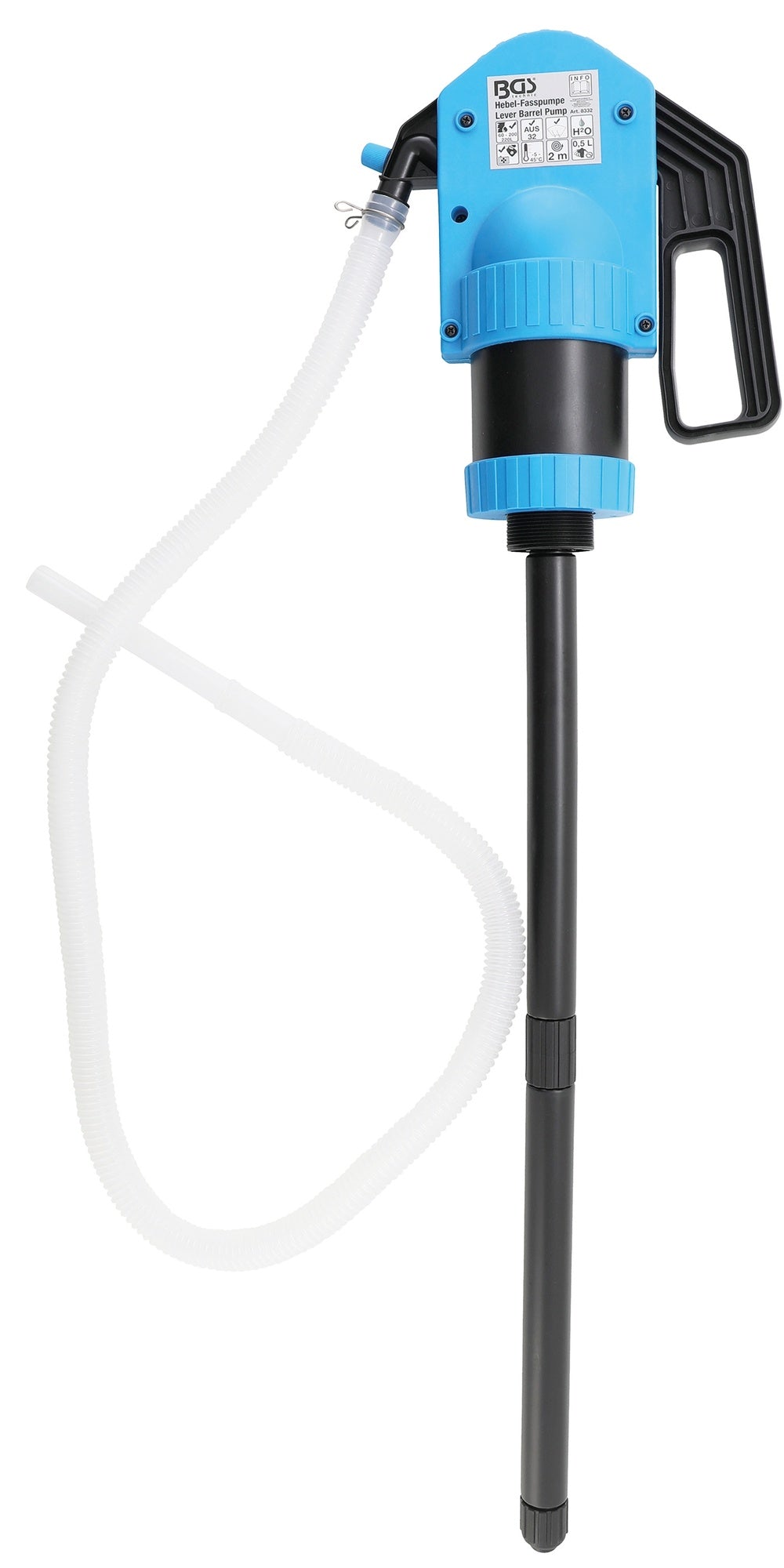 BGS 8332 Hebel Fasspumpe für Harnstoff (AUS32) Wasser Schmierstoffen etc.