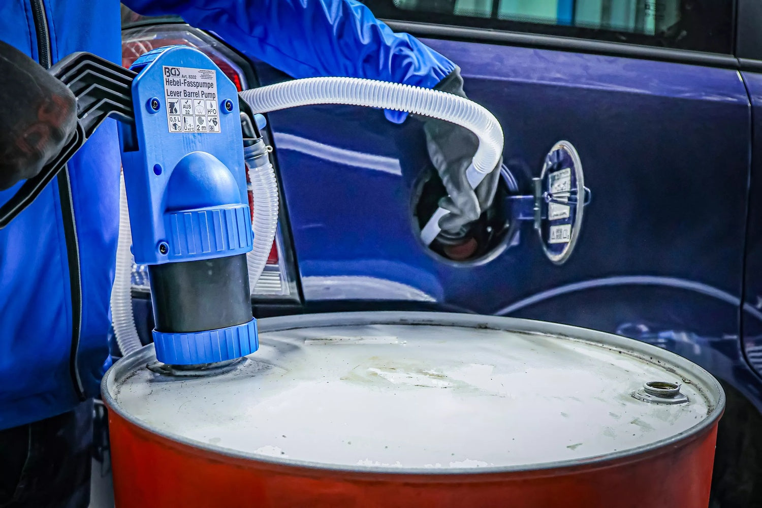 BGS 8332 Hebel Fasspumpe für Harnstoff (AUS32) Wasser Schmierstoffen etc.