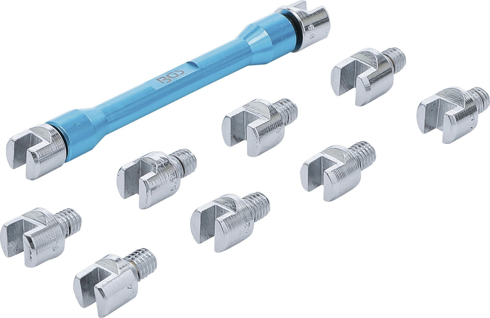 BGS 8361 Speichenschlüssel für Motorräder austauschbare Köpfe 10 teilig