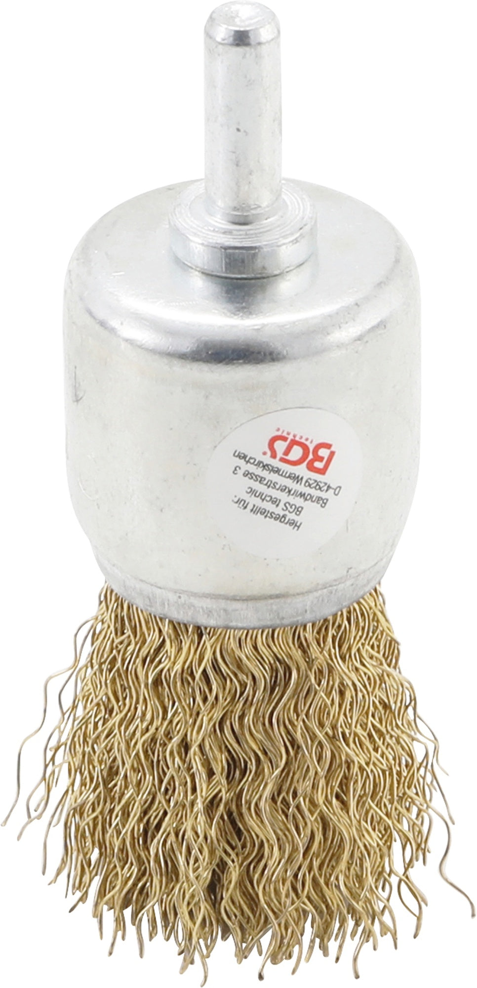 BGS 8364 Pinsel Drahtbürste vermessingt Ø25mm Aufnahme Ø6mm Stift
