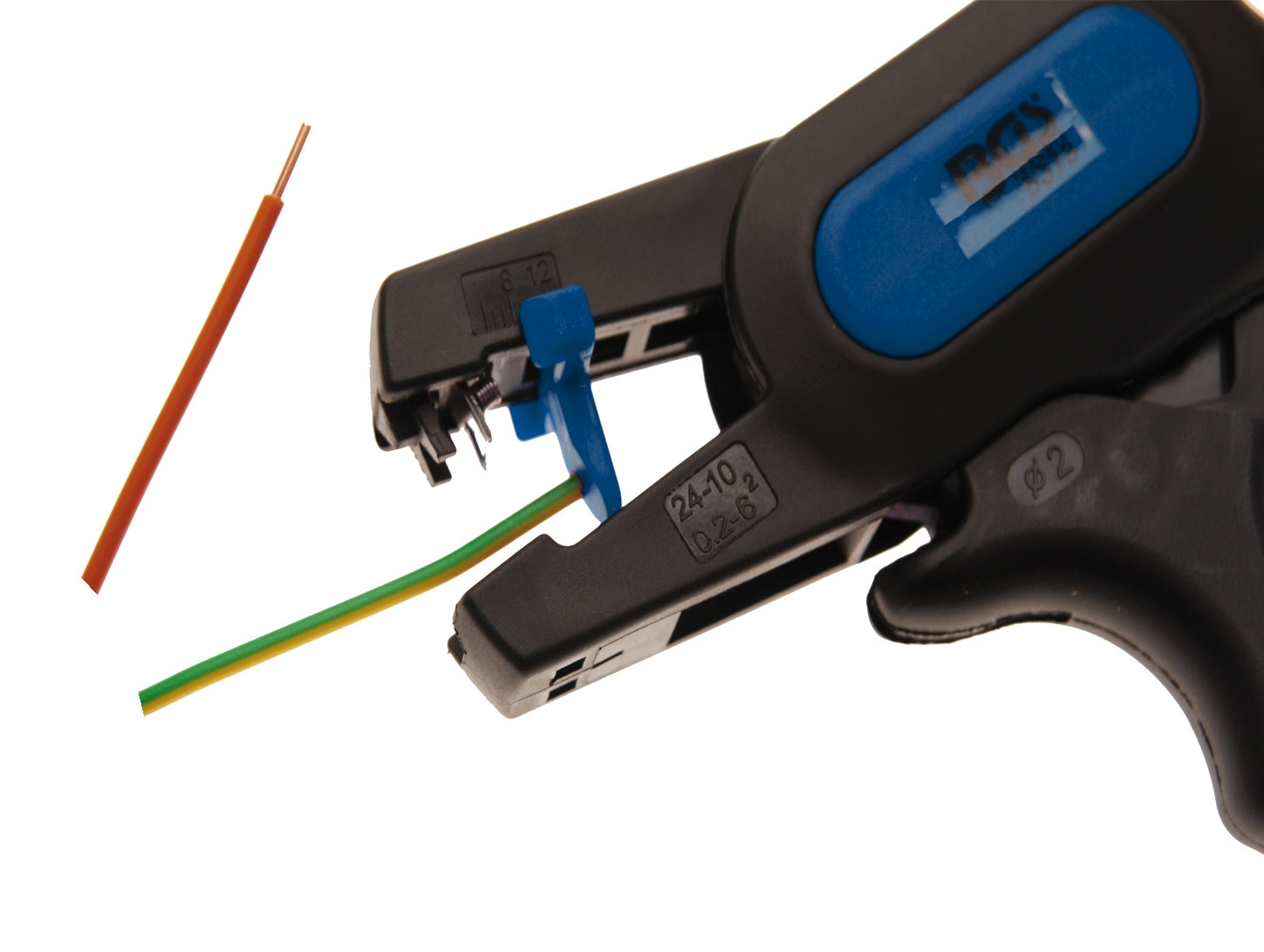 BGS 8379 Abisolierzange für selbsteinstellend für Kabelquerschnitt Ø 0,2-6mm