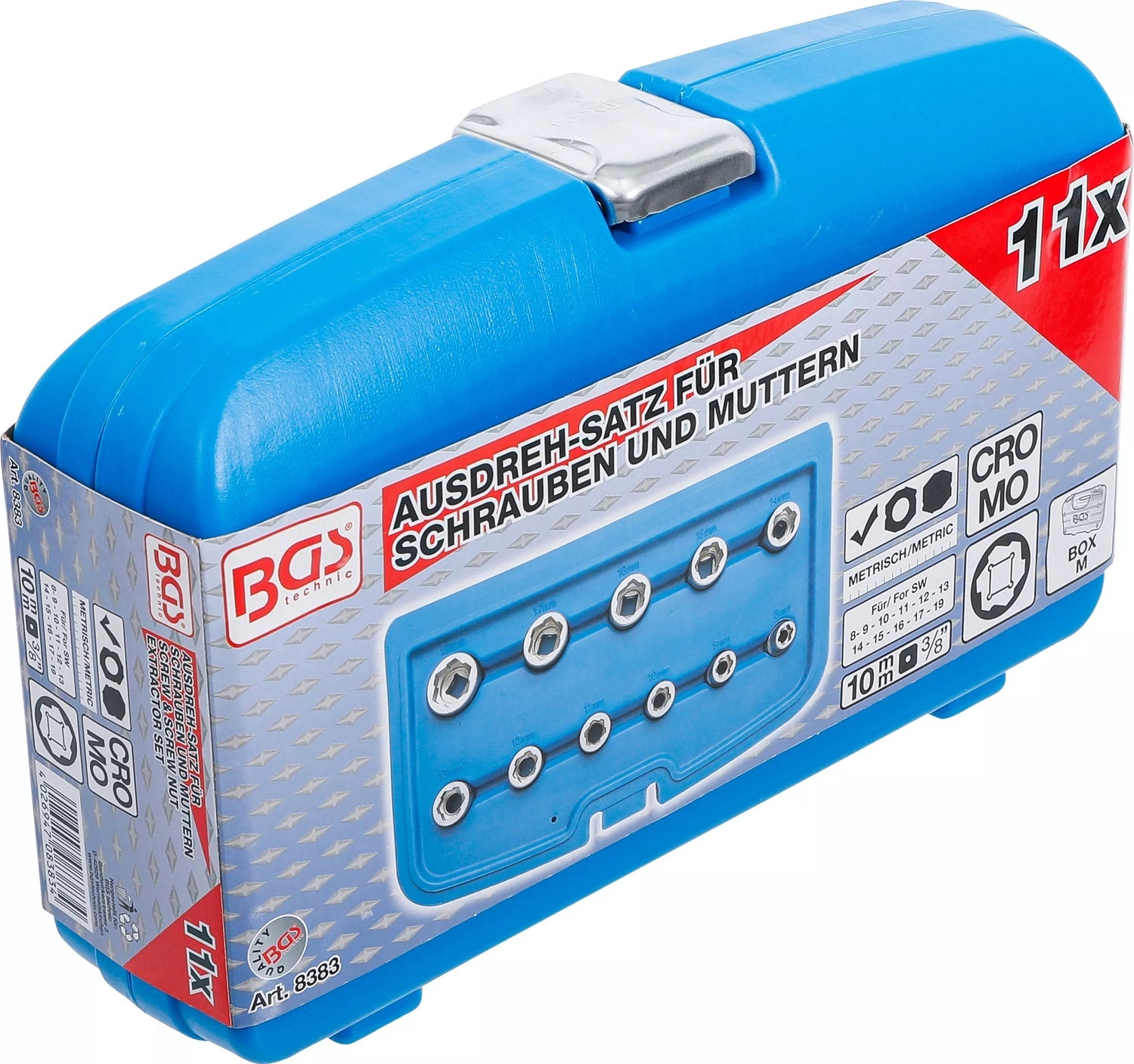 BGS 8383 Satz Ausdreher für Schrauben Muttern Antrieb 10mm (3/8") metrisch