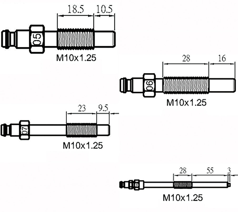 BGS 8400 Satz Kompressionstester für Benzinmotoren und Dieselmotoren