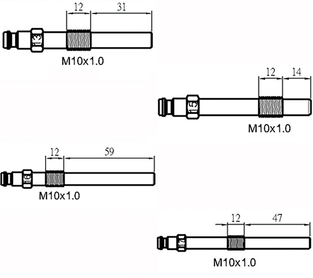BGS 8400 Satz Kompressionstester für Benzinmotoren und Dieselmotoren